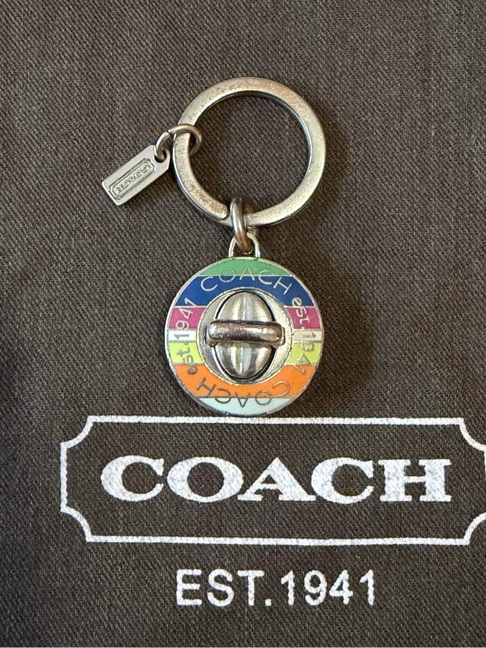 Coach Legacy Key Fob Multicolor Y2k